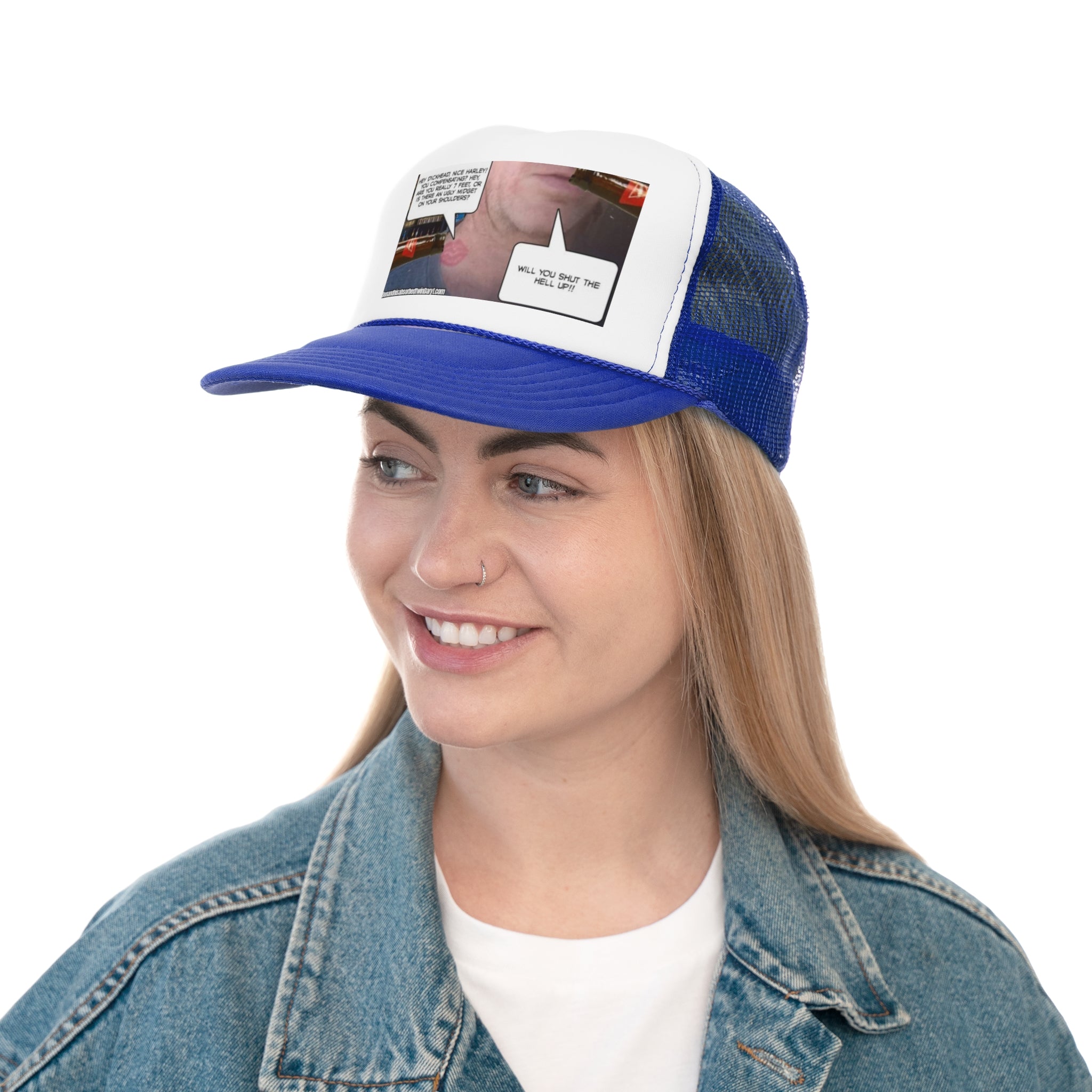 Funny Trucker Cap - "Nice Harley"