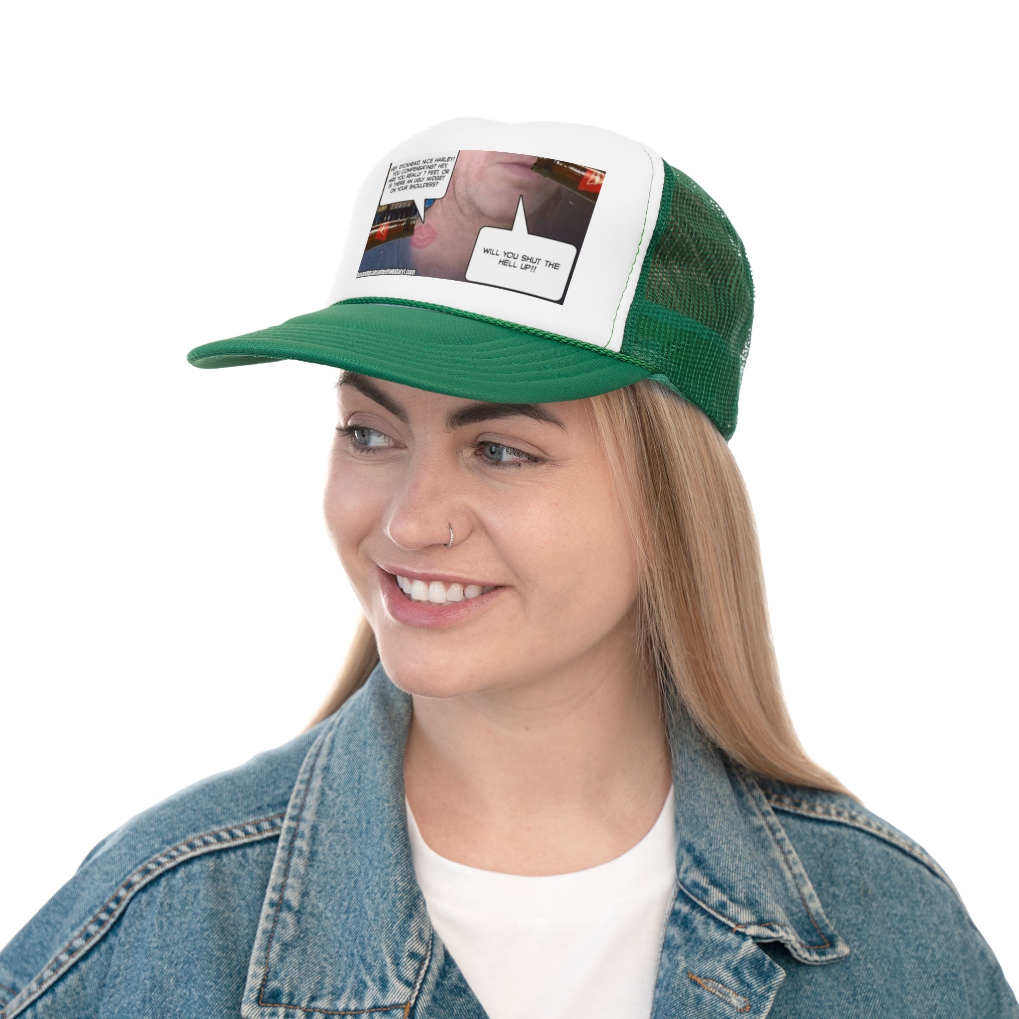 Funny Trucker Cap - "Nice Harley"