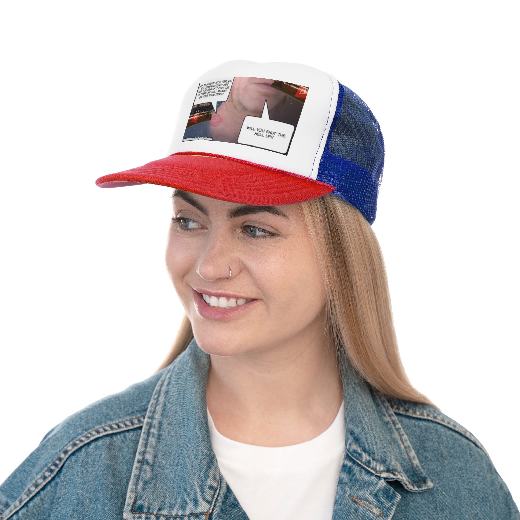 Funny Trucker Cap - "Nice Harley"