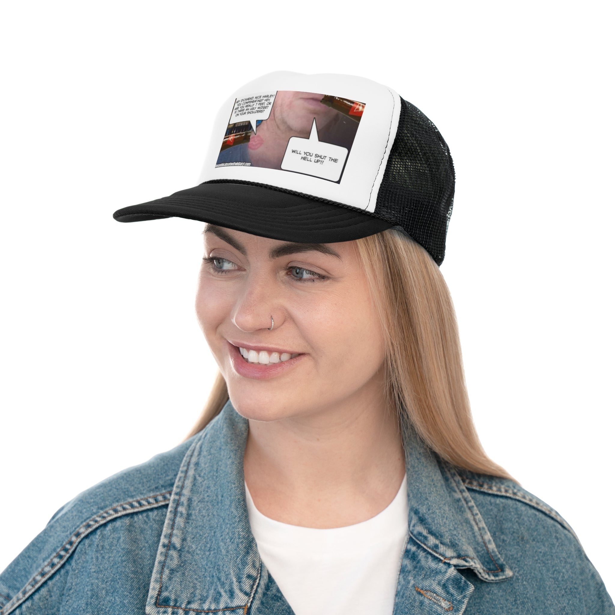Funny Trucker Cap - "Nice Harley"