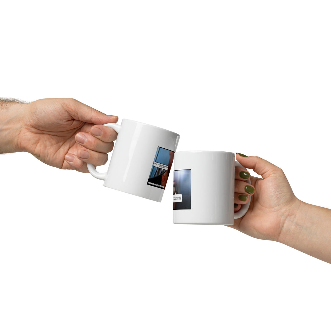 White glossy mug for coffee